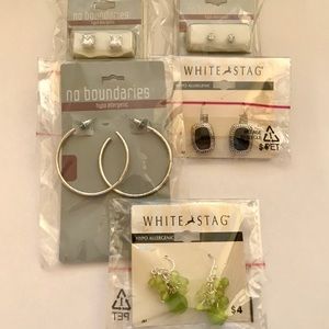 Bundle of 5 hypo-allergenic pierced earrings